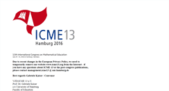 Desktop Screenshot of icme13.org